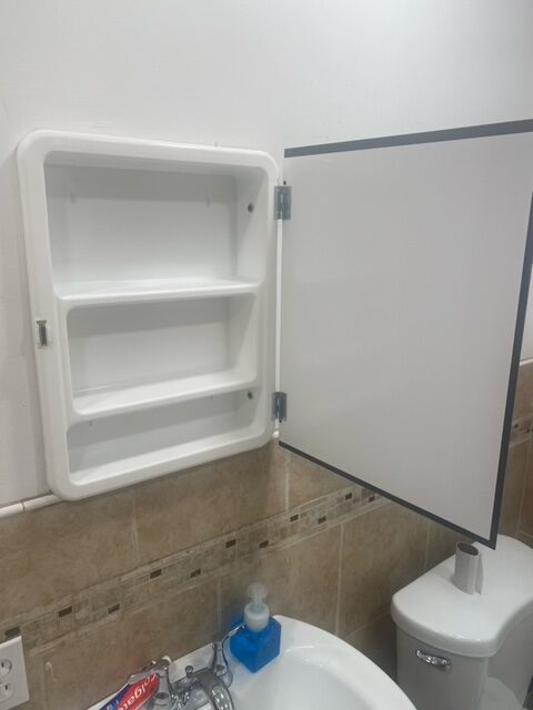 Bathroom Cabinet Cleaning after 1